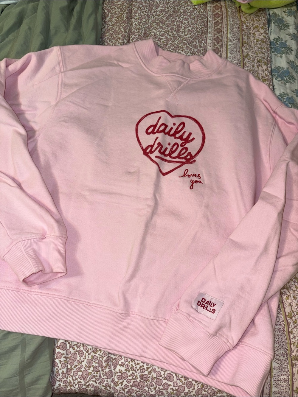 Daily Drills Vintage Crewneck in Cupid